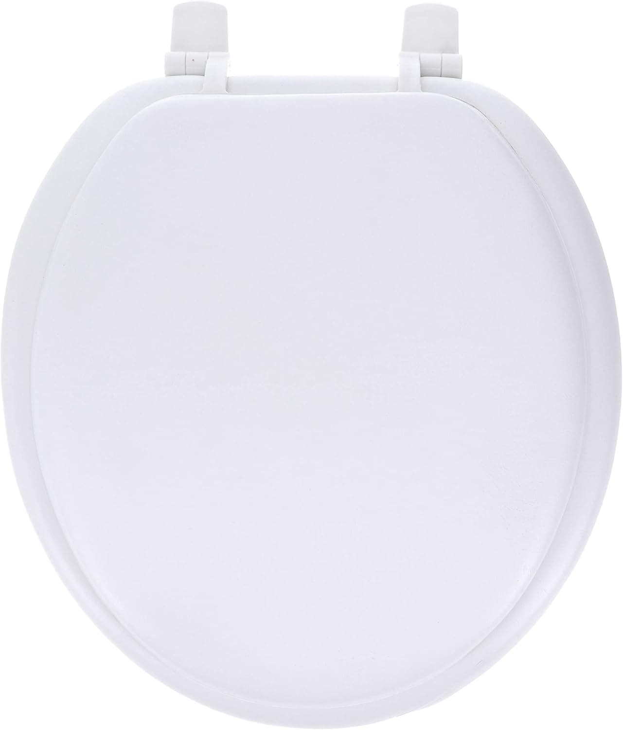 Home+Solutions Desert White Round Soft Toilet Seat, Soft Cushioned Seat, Made in USA
