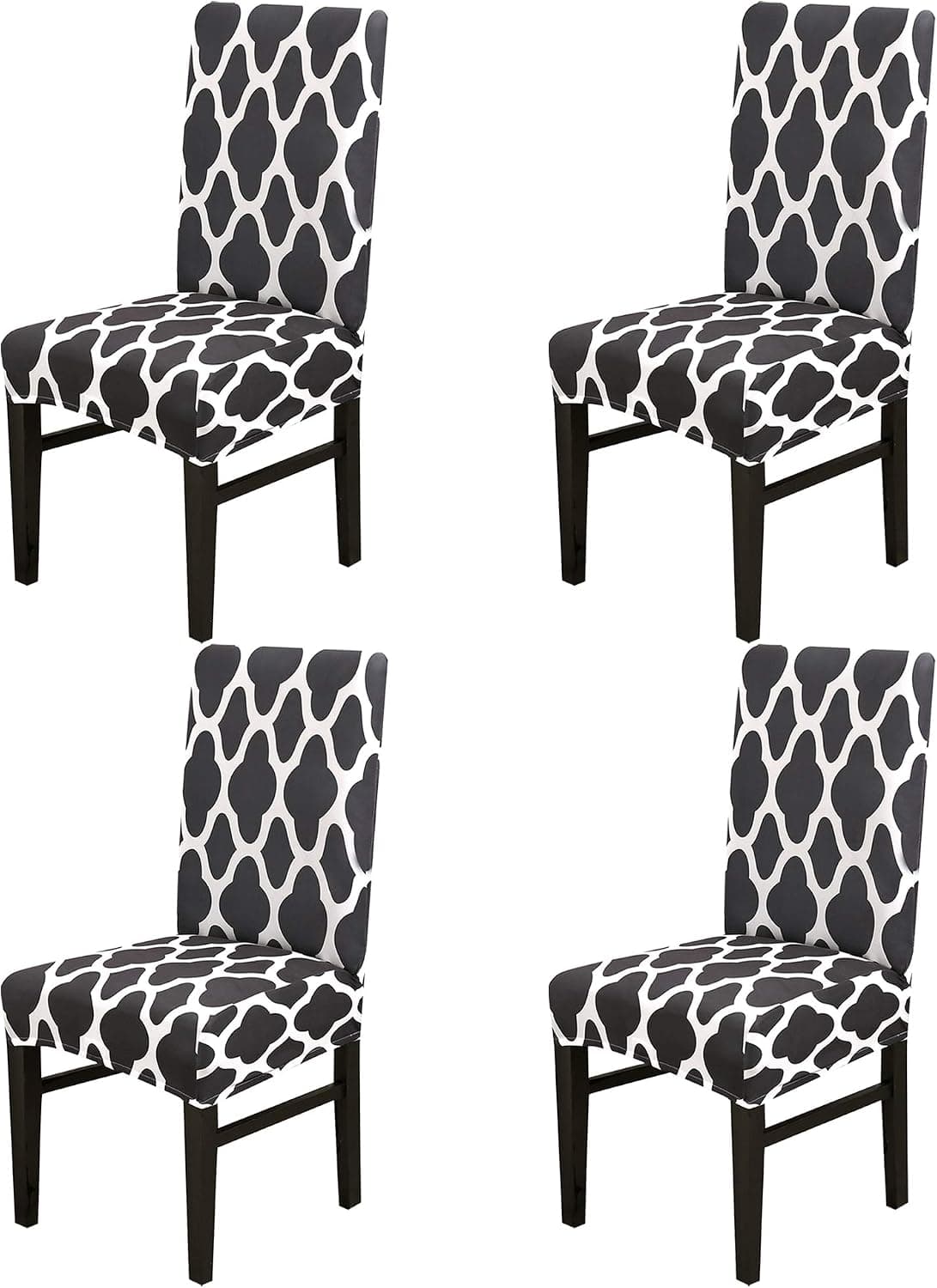 YIMEIS Dining Room Chair Covers Set of 4 - Stretch Parsons Chair Slipcovers Removable Washable Kitchen Chair Protector Cover