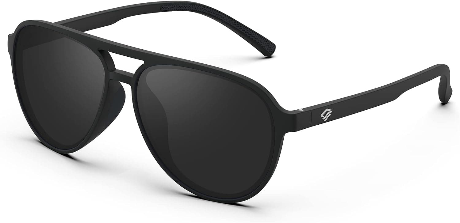 TOREGE Men's Women‘s Sports Style Polarized Sunglasses TR90 Frame Glasses