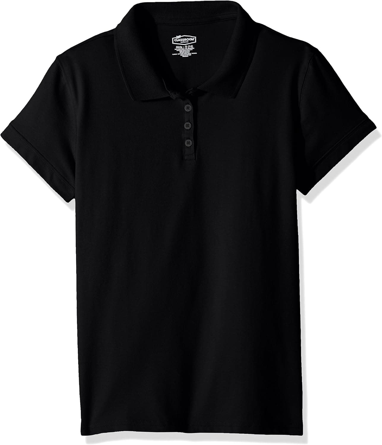 Classroom School Uniforms Little Girls Stretch Pique Polo