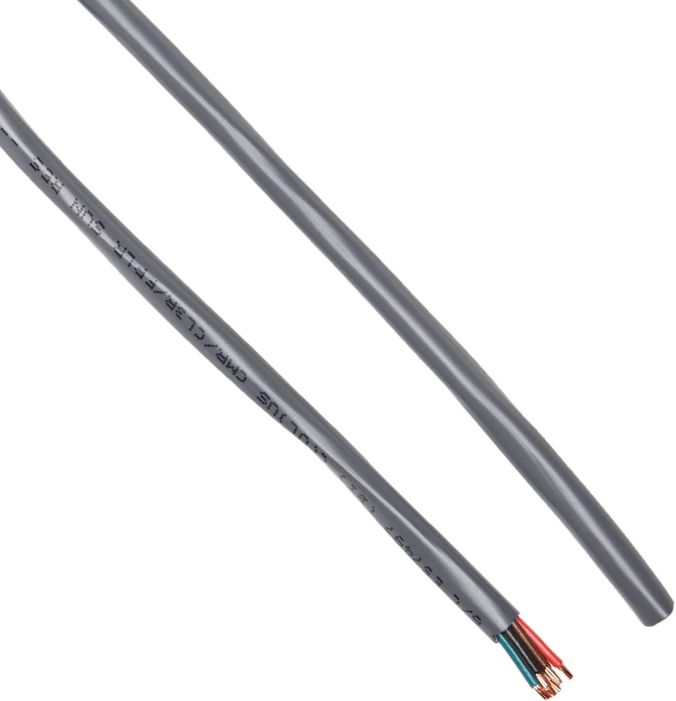 Alzatex 18ga Wires in a 6-Conductor, Stranded Cable with White or Grey PVC Jacket, Class 2 Approved for Low Voltage Applications (20ft)