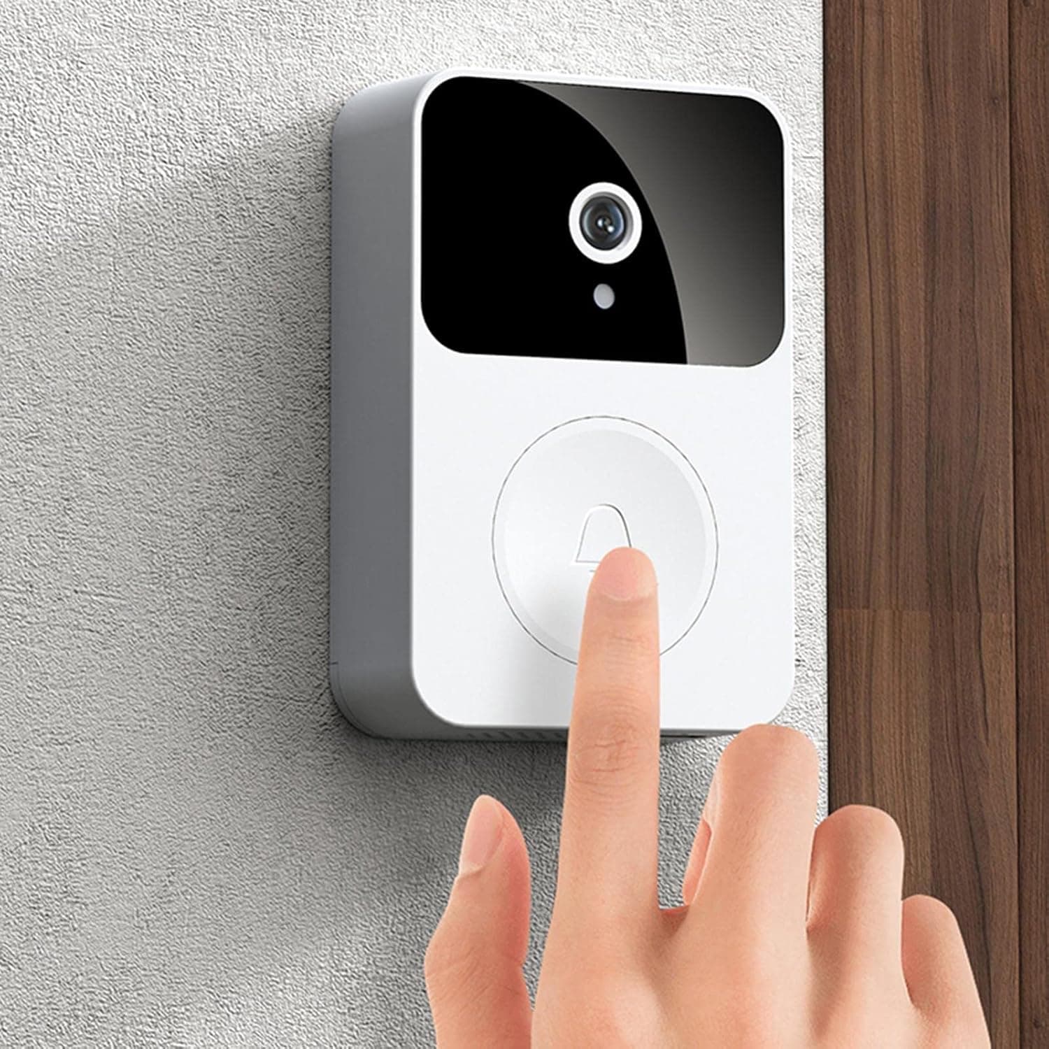 Video Doorbell - Wireless Ring Video Doorbell Camera HD WiFi Night Vision Monitoring Doorbell Home Intercom Smart Security Door Doorbell w Chime Support Two Way Calls APP Control Photo Recording