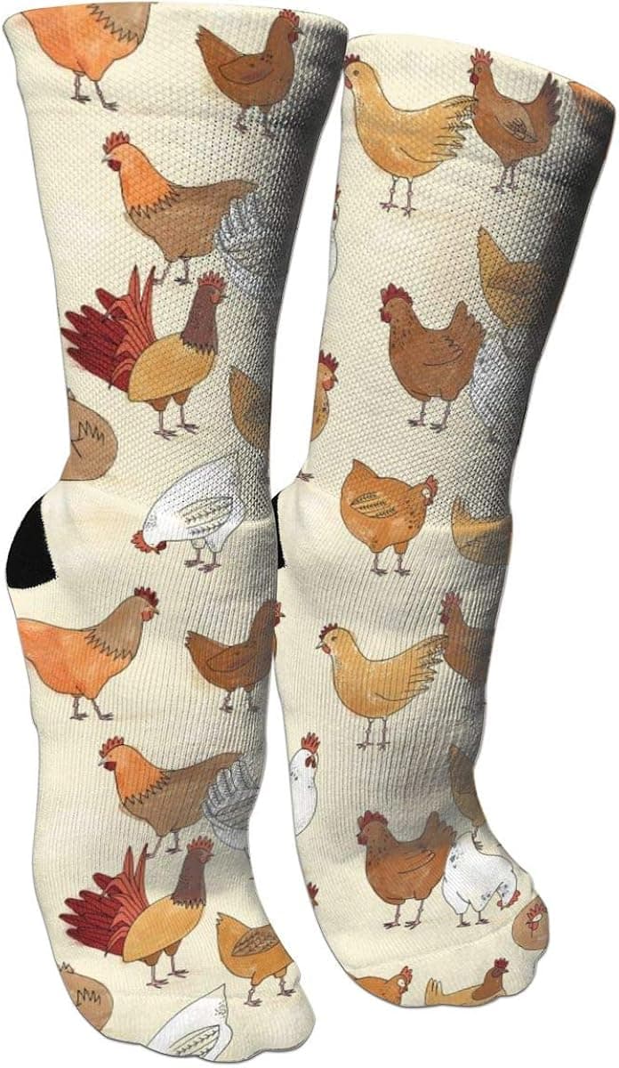 MSGUIDE Women's Cotton Cushion Comfy Casual Funny Novelty Athletic Crew Socks