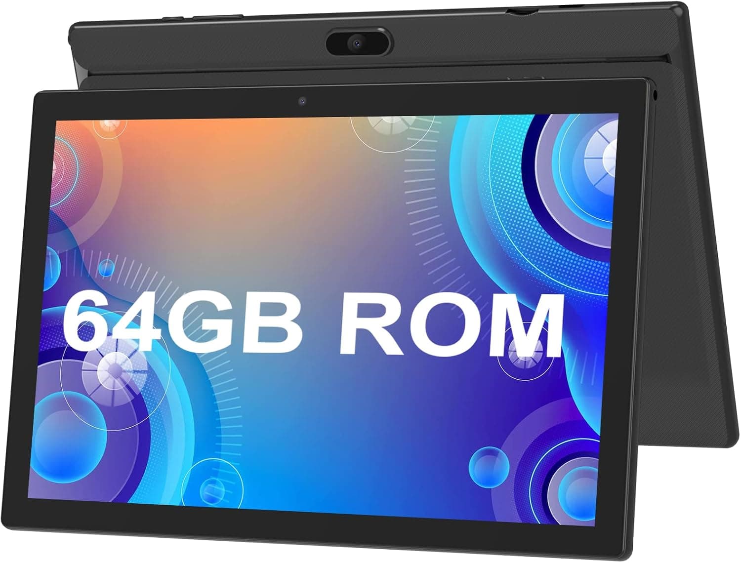 Tablet, 10 inch Tablets Android, 64GB ROM & 512GB Expand, 2+8MP Dual Camera, WiFi, Bluetooth, 1280x800 IPS Touch Screen Computer Tablet PC, 6000mAh Battery, Google GMS Certified Tablets, Black