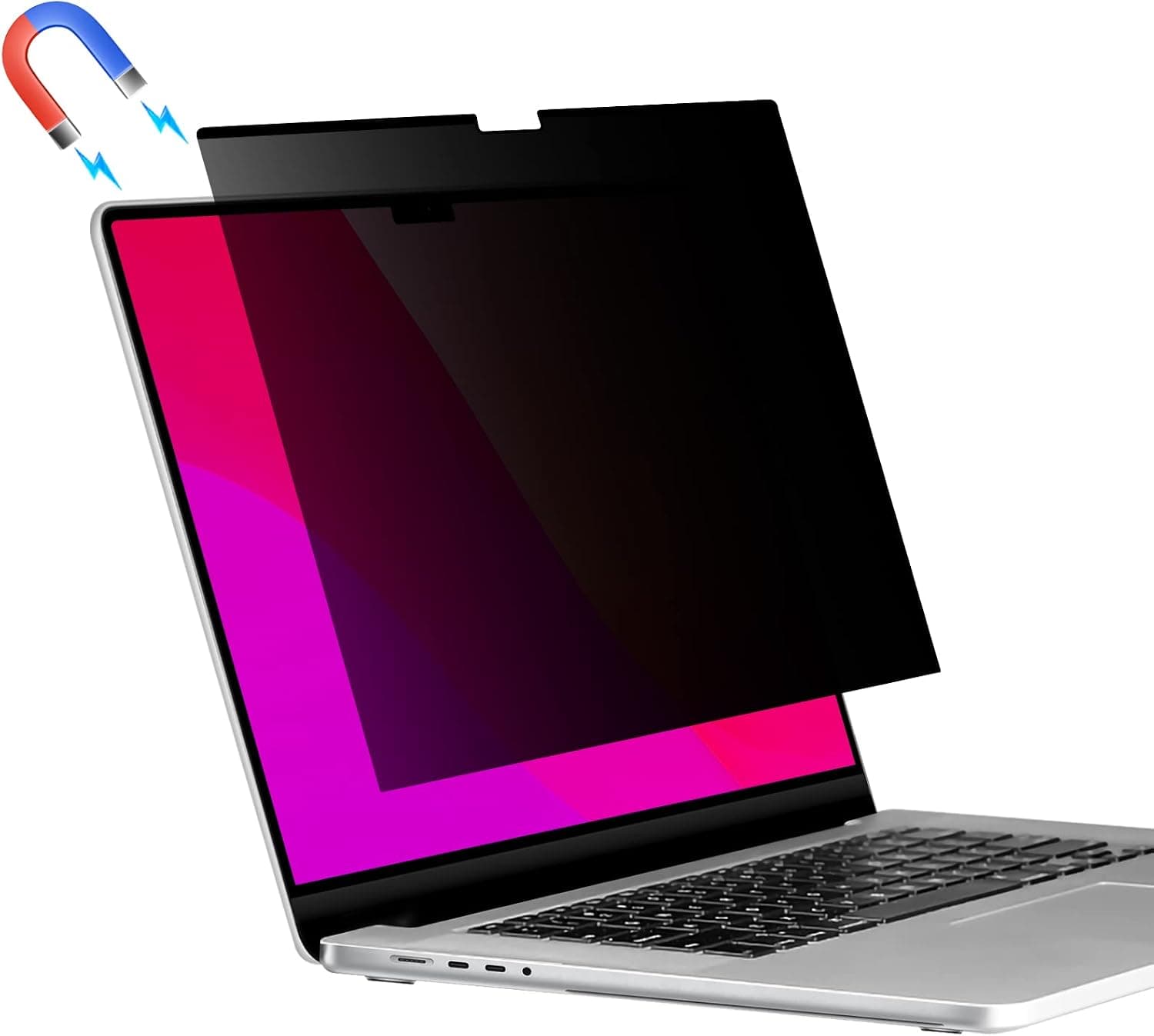 Magnetic Privacy Screen Filters Compatible with MacBook Pro 16'' 2021,Anti-Glare/Anti Blue Light/Anti Scratch Matte Laptop Privacy Screen Protector Guard for MacBook Pro 16 inch M1 2021(A2485)