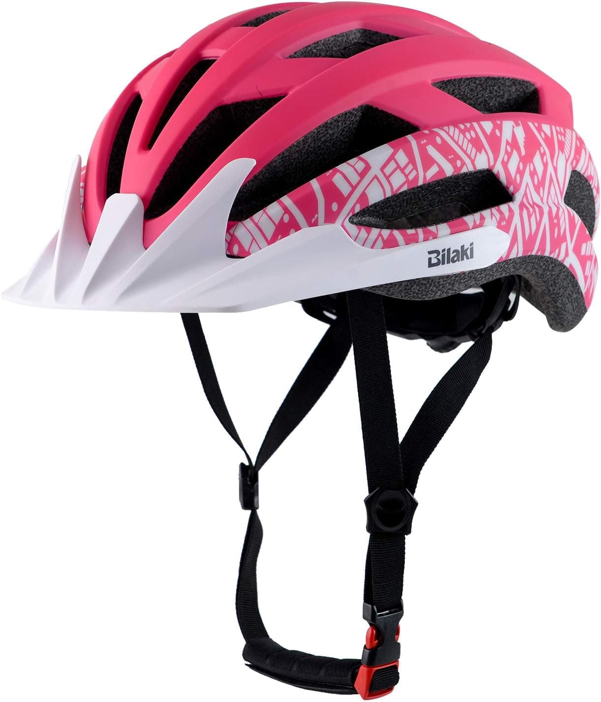 Adult Youth Bike Helmet, Road Mountain Bicycle Helmet for Women Men Teenager Kids Boy Girl, Lightweight and Adjustable with 2 Detachable Visors