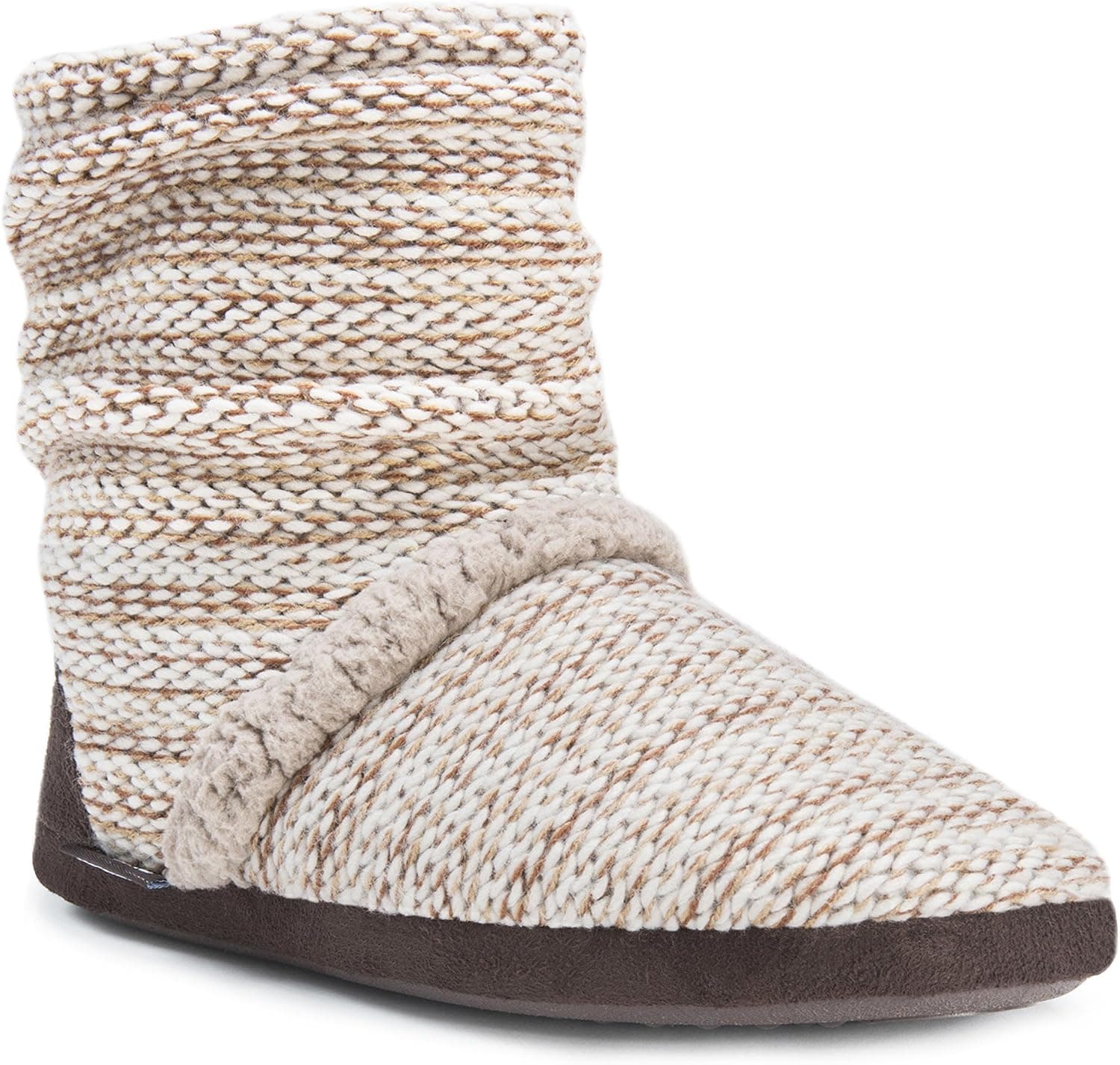 Muk Luks Women's Scrnch Bt Promo-Bside Marl Snd Slipper