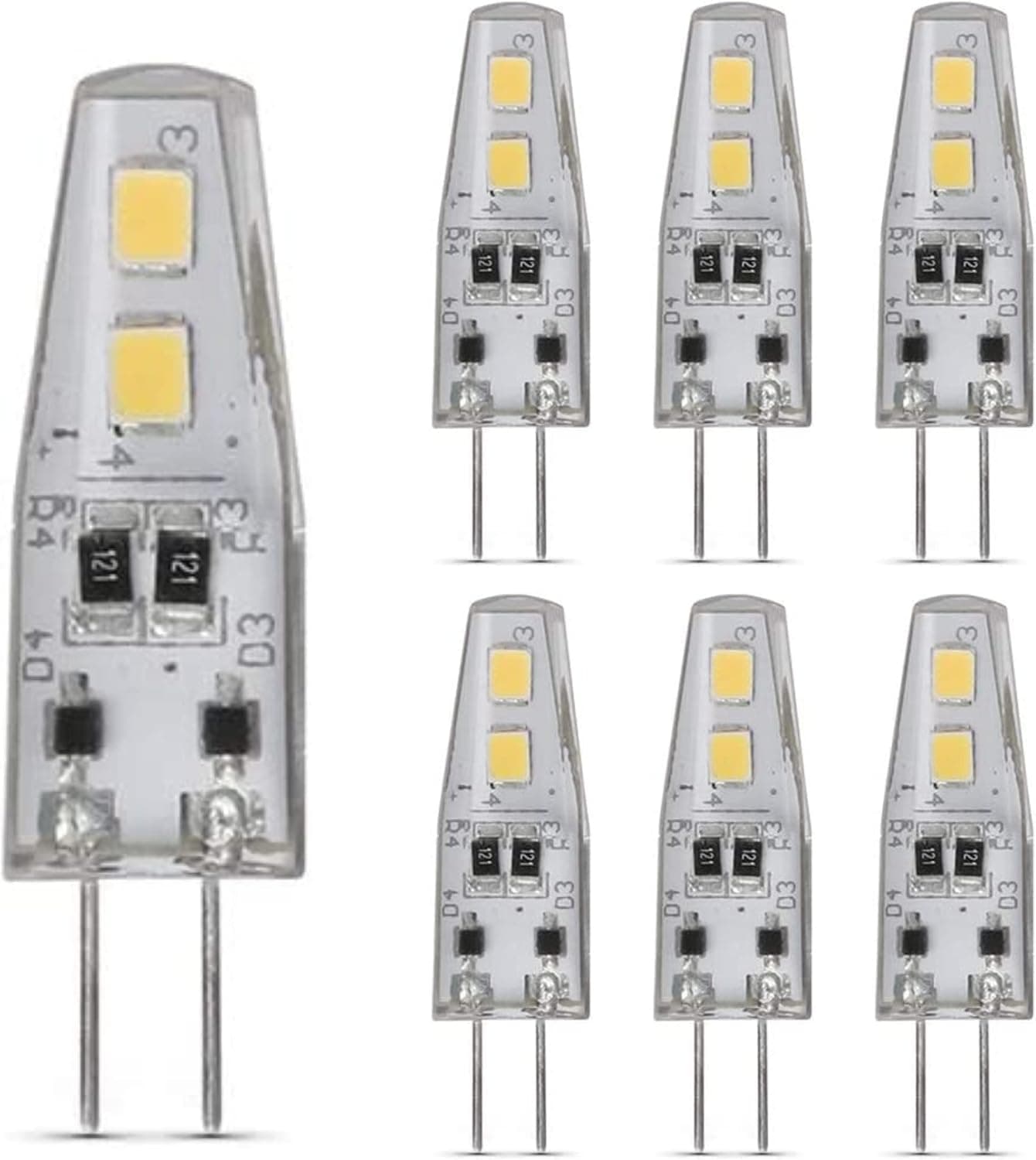 Feit Electric BP10G4/830/LED/6 10-Watt EQ DM G4 Base Capsule Specialty LED Light Bulb, 6-Pack