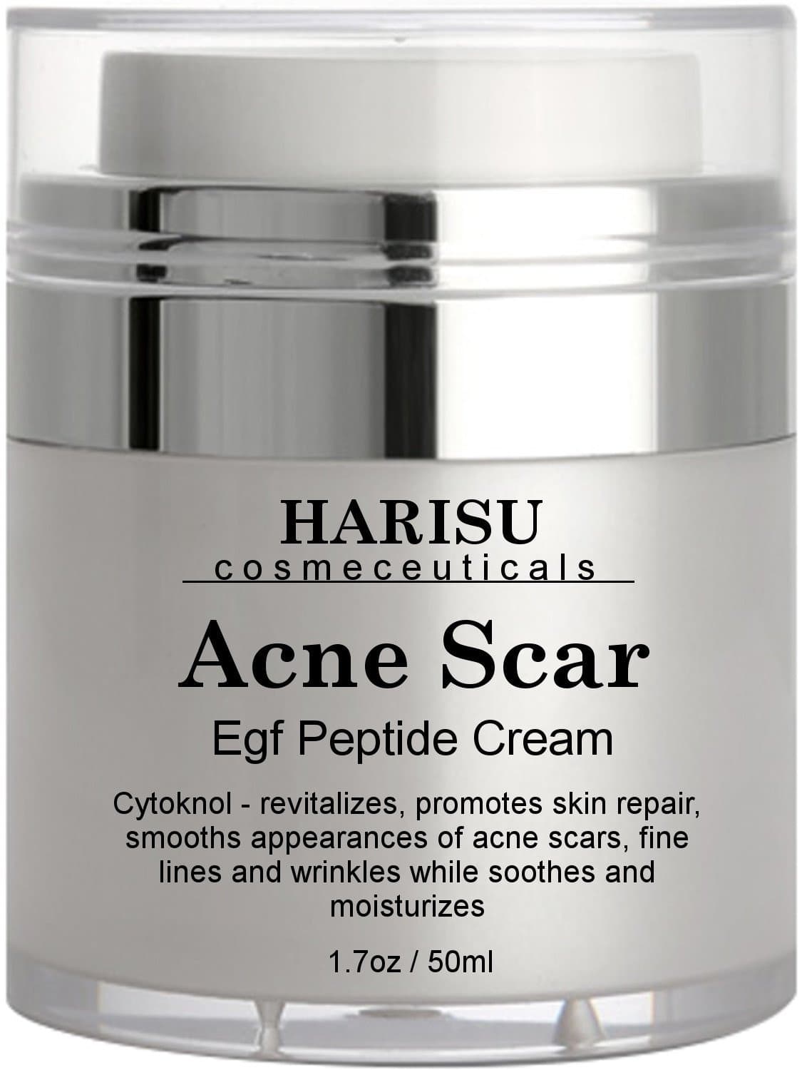 Harisu Cosmeceutical's EGF Wonder Cream,1.7 oz - Helps Get Rid of Acne Scars while Hydrating & Regenerating Skin