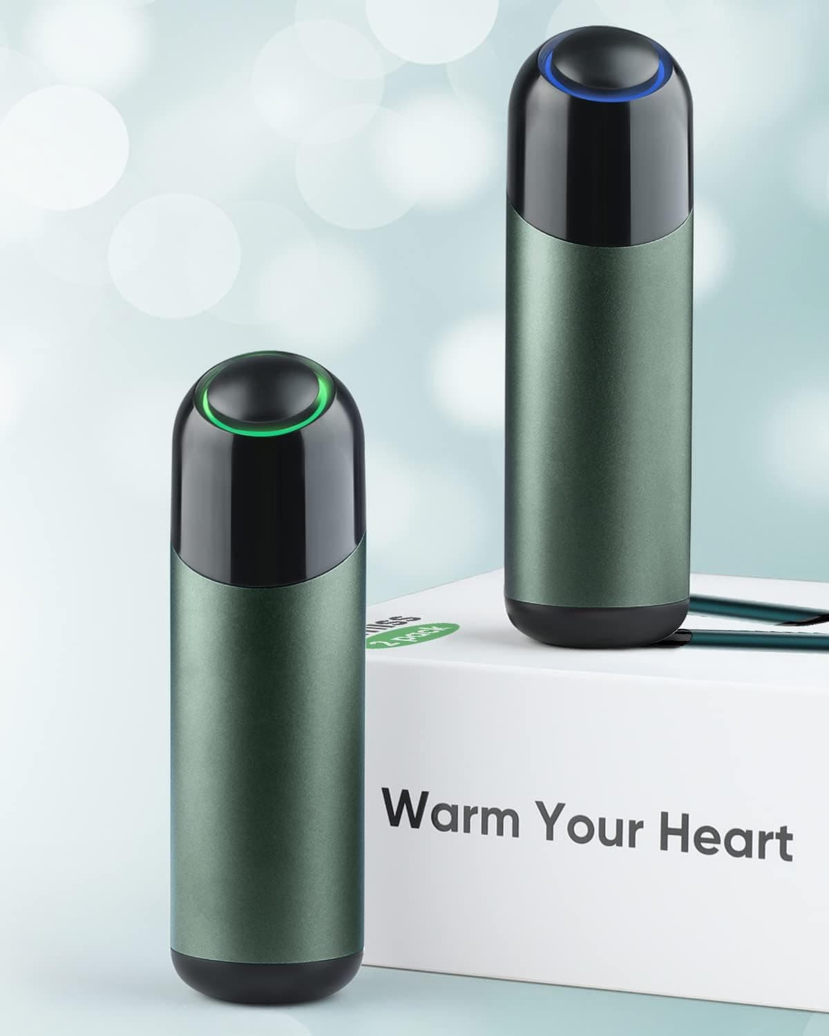 2-Pack Rechargeable Hand Warmers - 𝟯𝟔𝟎° 𝐒𝐔𝐑𝐑𝐎𝐔𝐍𝐃 Electric Heater, 4000mAh*2Packs, Heat Therapy Great for Anyone You Cared About of Women and Men