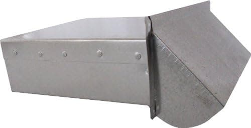 Speedi-Products SM-DWVG 10 3.25-Inch Height by 10-Inch Width Galvanized Wall Vent with Damper and 10-Inch Extension