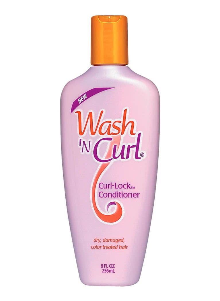 Wash 'N Curl Curl-Lock Conditioner for Dry, Damaged, Color Treated Hair, 8 fl oz