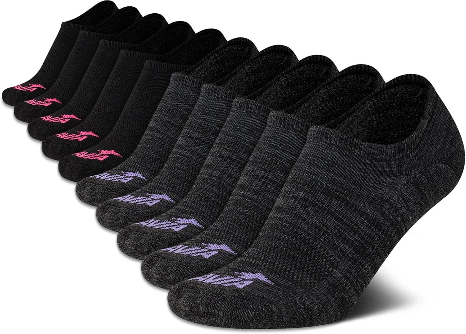 Avia Women's Socks - Lightweight No Show Liners, Performance or Casual (10 Pack)