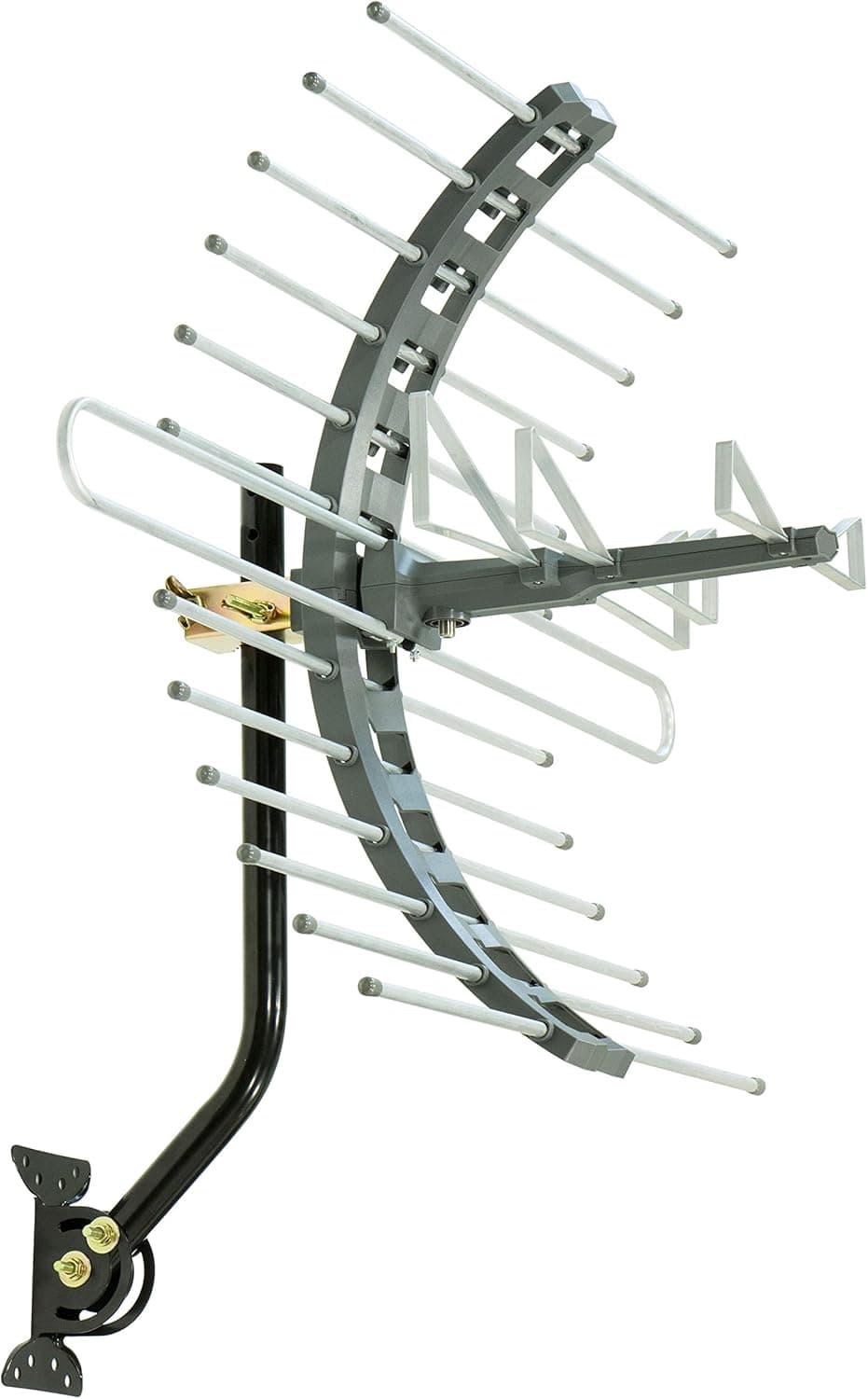 GE Pro Attic Mount TV Antenna, Outdoor, Attic, Long Range Antenna, Digital, HDTV Antenna, 4K 1080P VHF UHF, Compact Design, 29884 (Renewed)