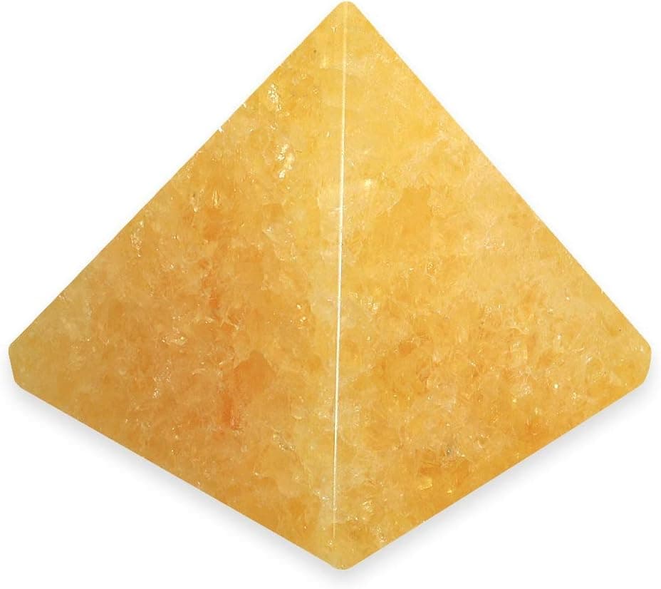 CrystalAge Orange Calcite Pyramid - Medium - YCO4
