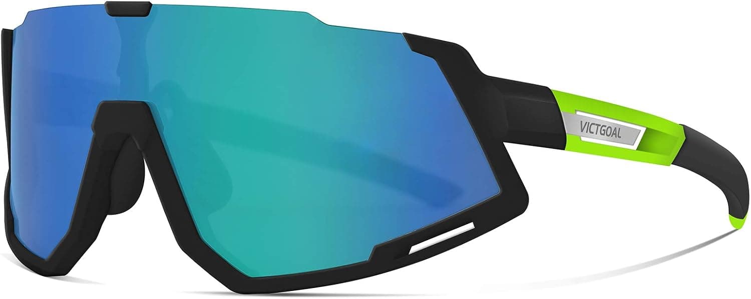 VICTGOAL Polarized Cycling Glasses for Men Women with 3 Interchangeable Lens Lightweight Outdoor Sports Bike Sunglasses