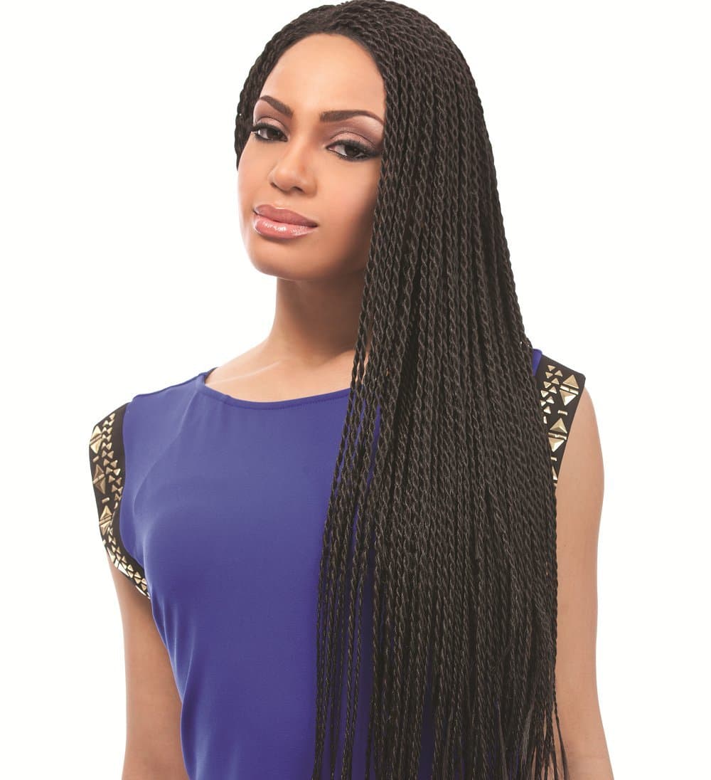 Sensationnel lace front wig - senegal twist braids lace wig