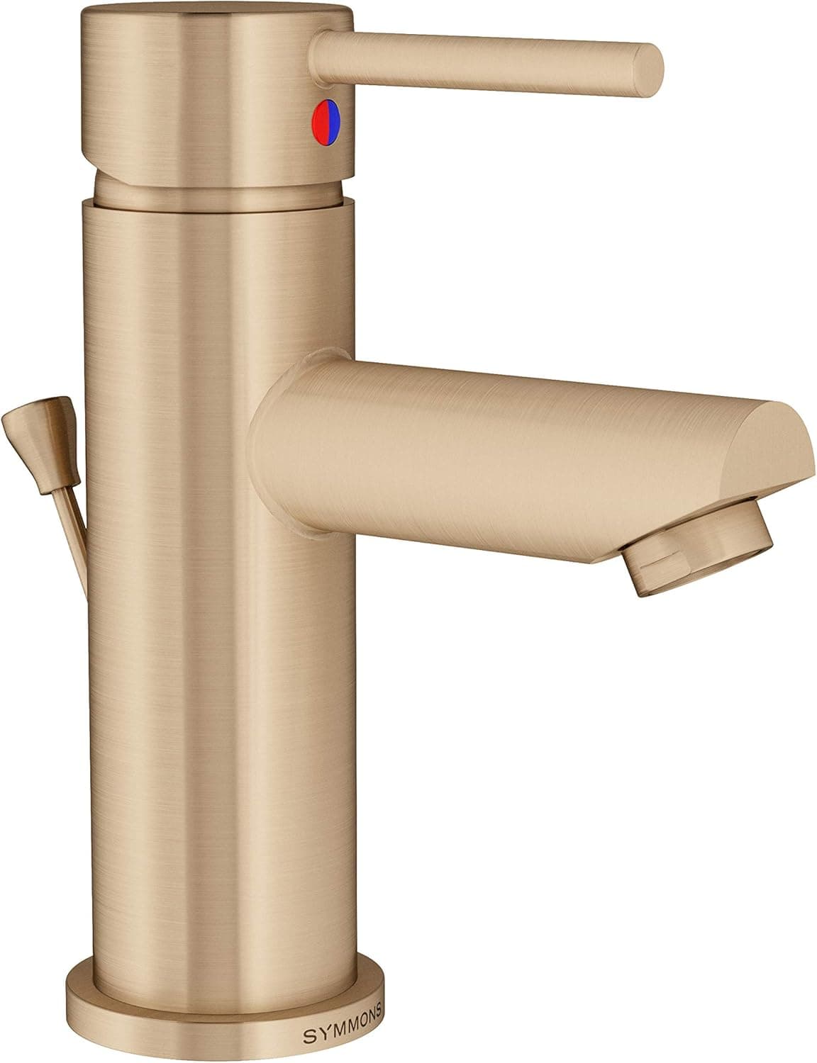 Symmons SLS-3512-BBZ-1.0 Dia Single Hole Single-Handle Bathroom Faucet with Drain Assembly in Brushed Bronze (1.0 GPM)