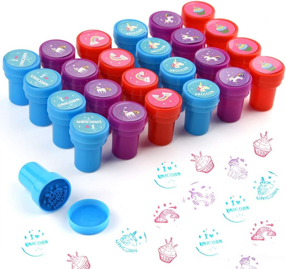 TUPARKA 24Pcs Unicorn Stampers for Kids,, Classroom Reward, Unicorn Party Favors