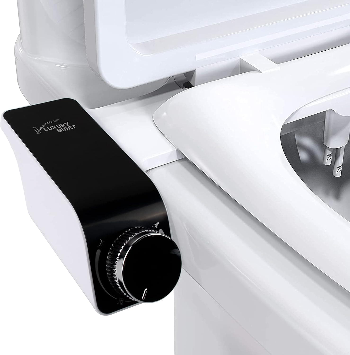 Auletin Bidet Toilet Seat Attachment, Dual Nozzle Bidet Sprayer for Toilet, Non-Electric Adjustable Water Pressure Bidet Attachement,multi-mode function bidets sprayer