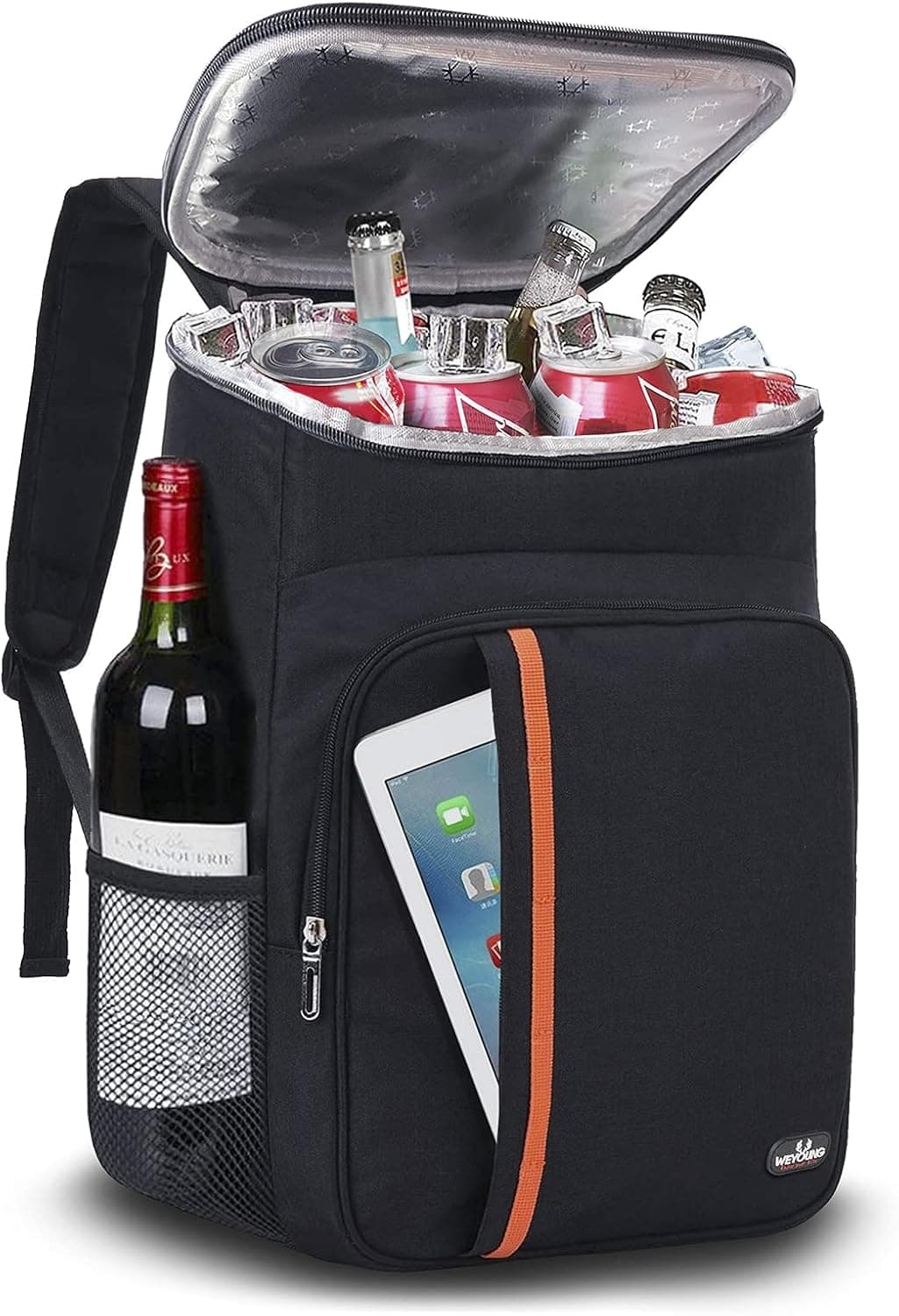 Cooler Backpack 25/30 Cans，Lunch Backpack，Leakproof Soft Cooler Bag to Beach Camping Hiking Picnic Work Lunch Travel for Men Women