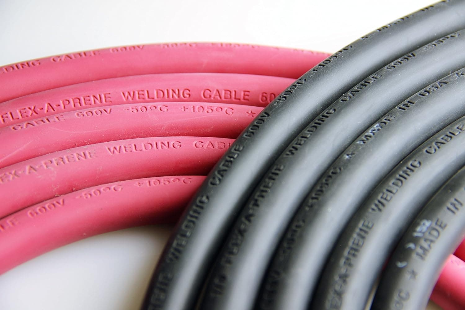 Crimp Supply Ultra-Flexible Car Battery/Welding Cable - 6 Gauge, (20 Feet Red/20 Feet Black) - and 5 Copper Lugs
