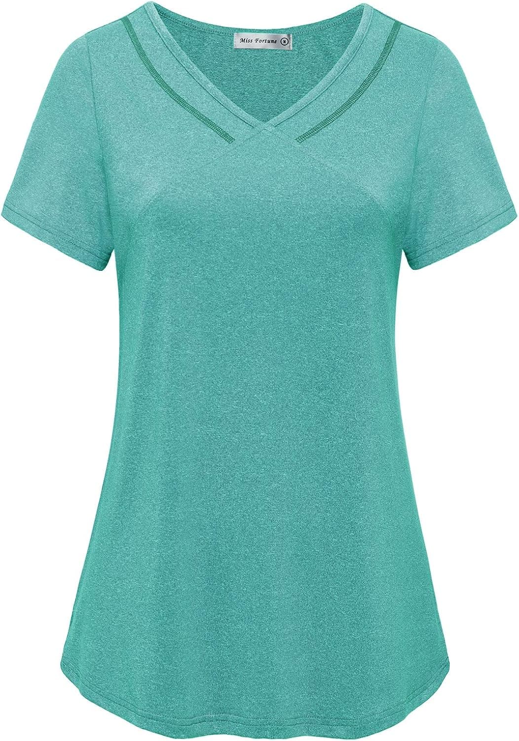 MISS FORTUNE Womens Fast Dry Yoga Tops Workout Clothes.