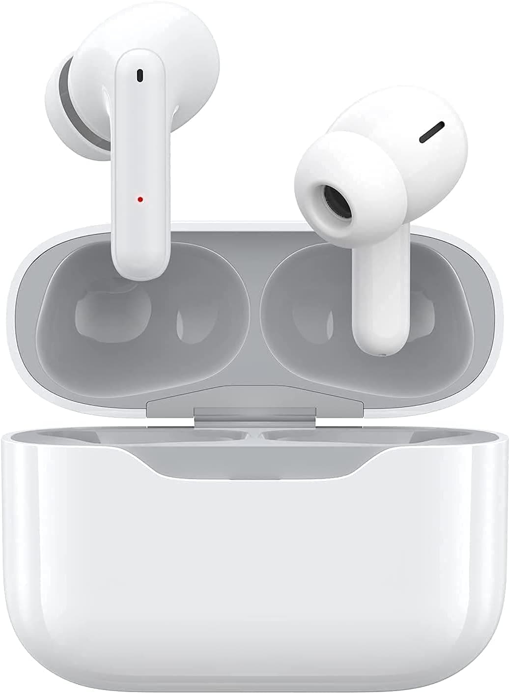 WLFYMZ Wireless Earbuds for Sports Waterproof, 4 Mics with Fast Charging CaseBluetooth Headphones, Noise Canceling Headset in-Ear Stereo Ear Buds Earphones, 24Hours Support for iPhone/Android (Pro3)