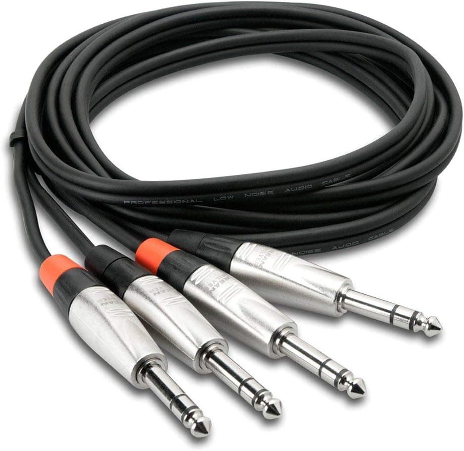 Hosa HSS-020X2 Pro Dual Cable 1/4-Inch TRS - Same 20 Feet