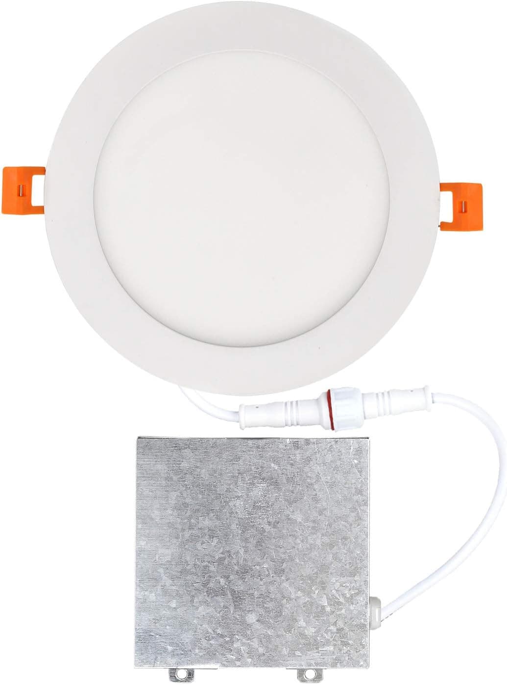 OSTWIN 6 Inch LED Recessed Light, 12 Watt (95W Equivalent) 840 Lm, Dimmable, IC Rated, Ultra-Thin Canless LED Downlight with Junction Box, 2700K (Warm White), Energy Star, ETL (12 Pack)