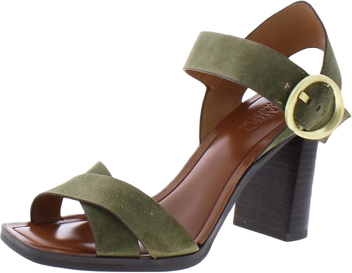 Franco Sarto Women's Willis Pump, Olive Suede, 7 M