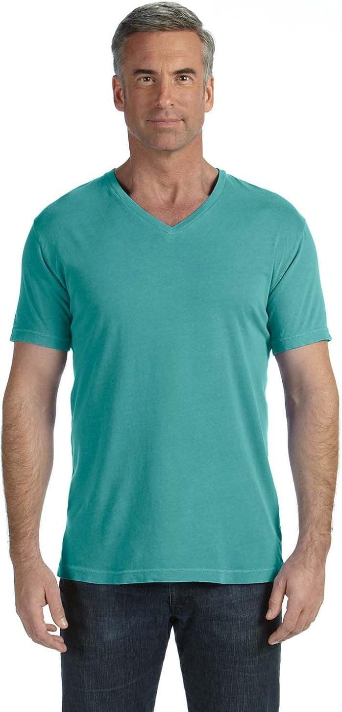 Comfort Colors V-Neck T-Shirt>L Seafoam C4099