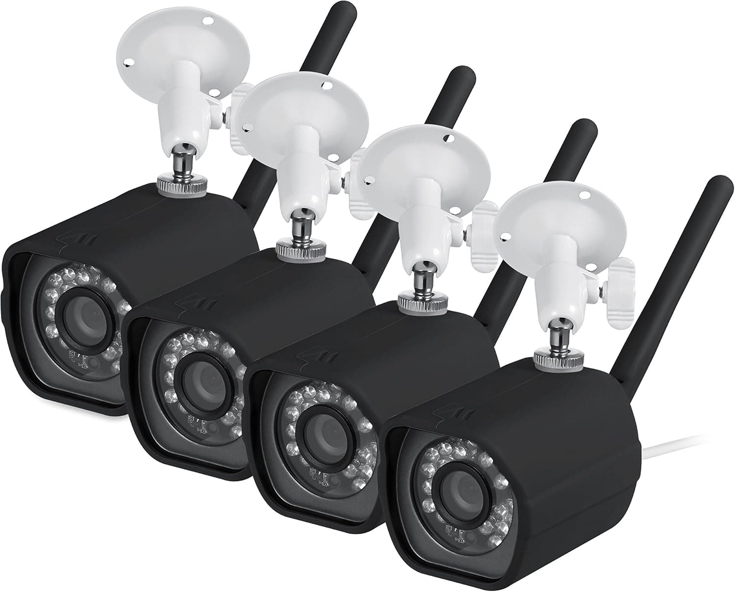 Silicone Skins for Zmodo Outdoor Camera - Protect and Camouflage Your Zmodo Outdoor Camera with These UV Light and Weather Resistant Silicone Skins by Wasserstein (4 Pack, Black)
