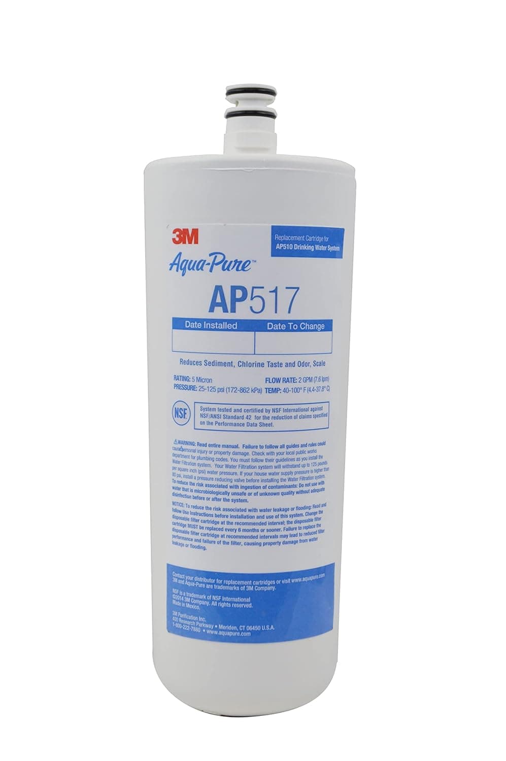 Aqua-Pure 3M AP517 Under Sink Replacement Filter Cartridge (Pack of 12)