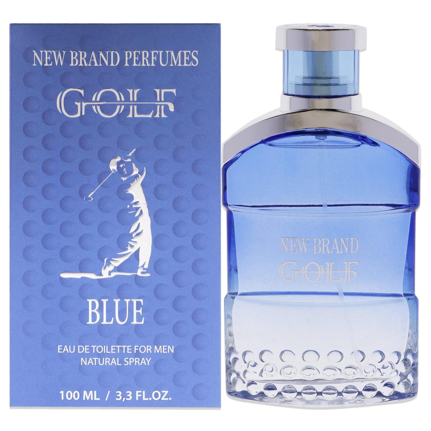 New Brand Golf Blue Men EDT Spray 3.3 oz