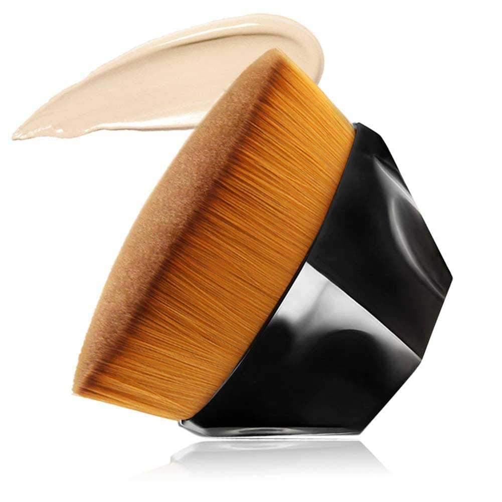 Foundation Brush Flat Top,Kabuki Foundation Makeup Brush,3 Pack Foundation Brush Face for Liquid,Hight Density Ultra-Soft Bristles Suitable for Blending Liquid, Cream, Cosmetics with Storage Box