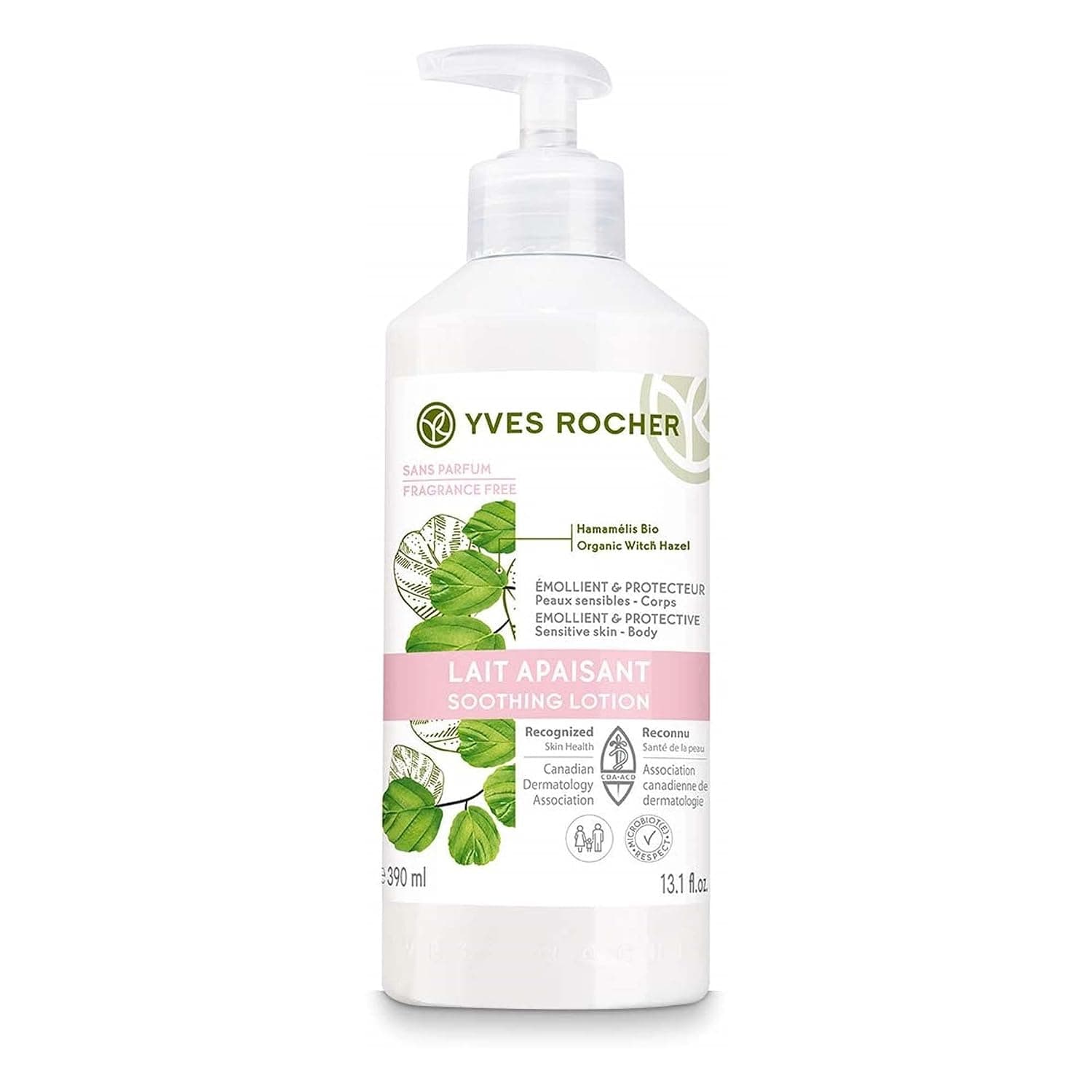 Yves Rocher Soothing Body Lotion with Witch Hazel - Sensitive Skin - 13.1 Oz - 1 Ct
