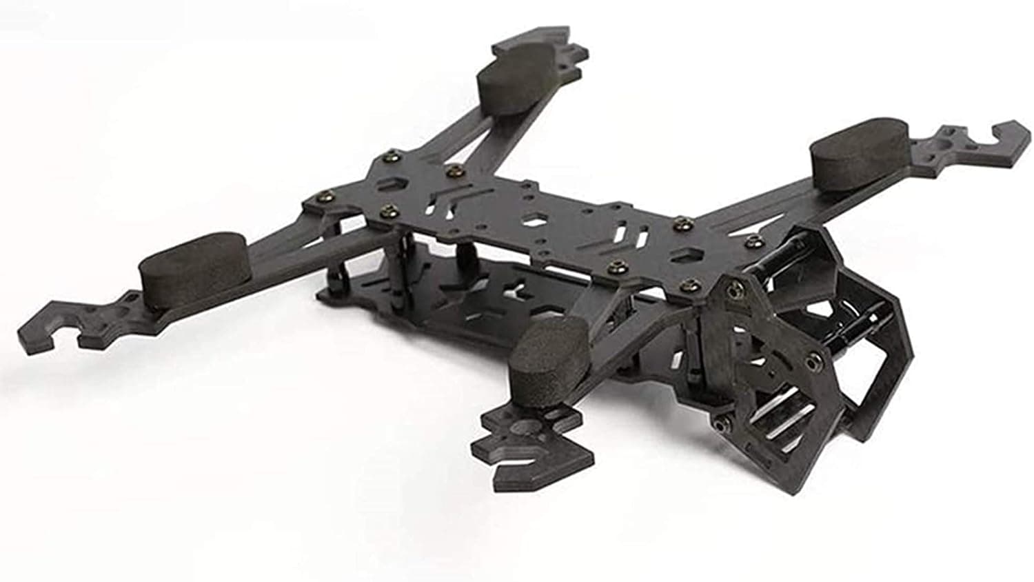 TECHTOO FPV Black Sponge Mat Landing Skid Pad Gear Anti-Vibration Shockproof Foam Sticky Tape for rc multirotor Quadcopter Racing Copter Drone Mini-Quad