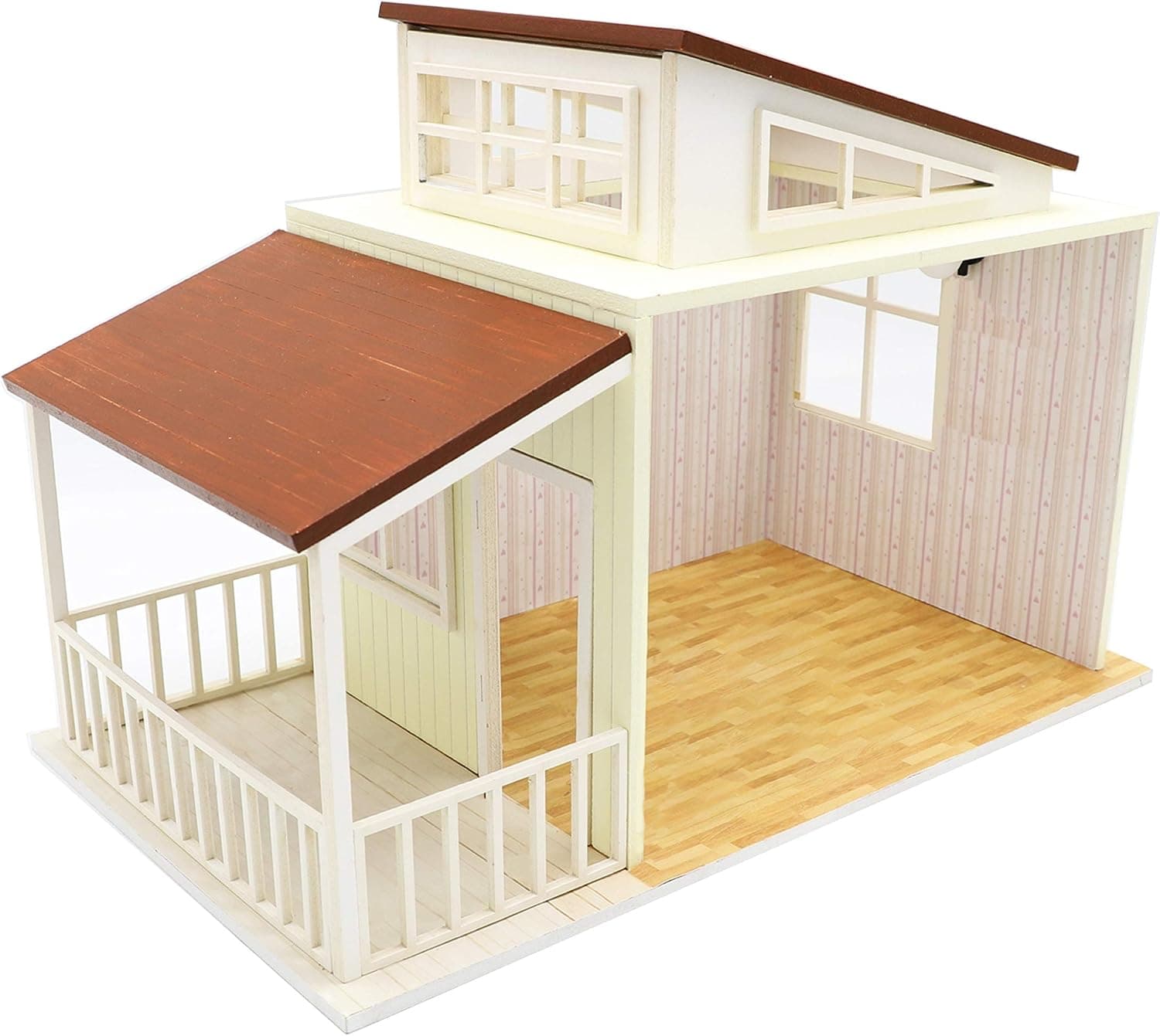 Cool Beans Boutique 1:18 Scale Do-It-Yourself Dollhouse Kit (Brown - Frame Only)