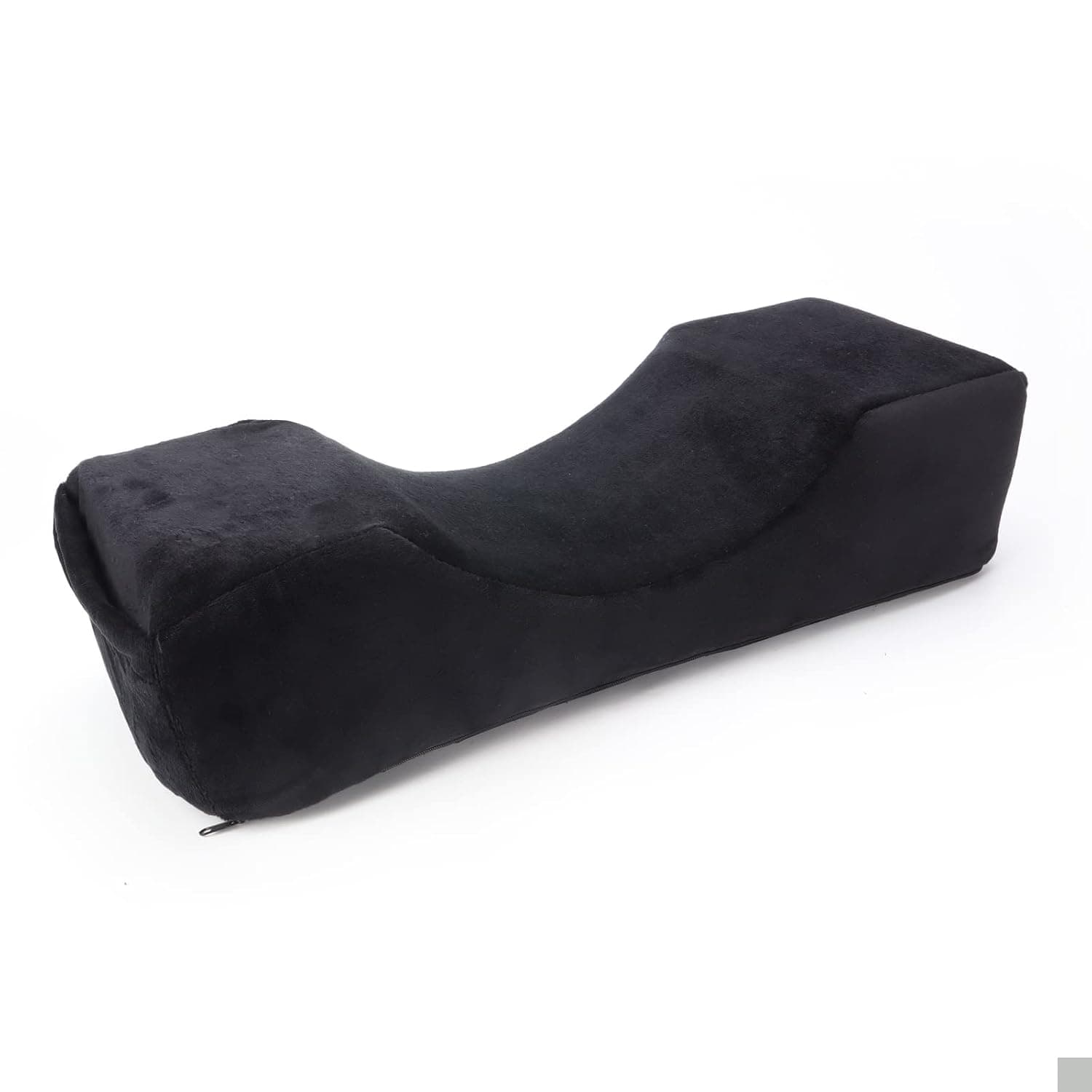 MIILAMOD Lash Pillow for Lash Extension, Comfortable Foam Eyelash Pillow Grafting Salon, Cervical Pillows Support for Protecting the Neck with Black Velvet Pillow case