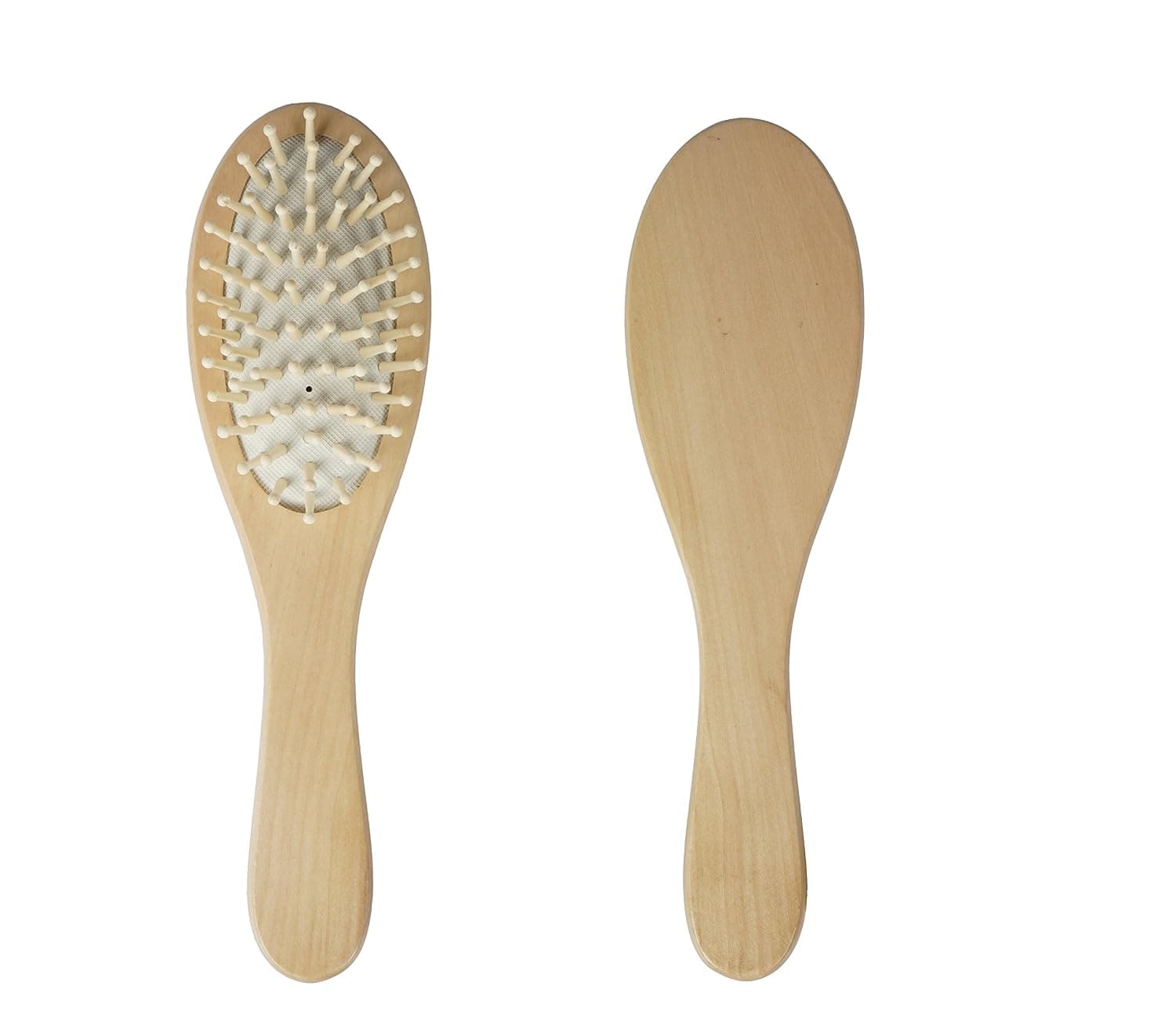 Huippy 8.7inch Wooden Hair Brush Massage Comb Anti-static for Scalp Massage Air Cushion,Healthy and Shining Hair