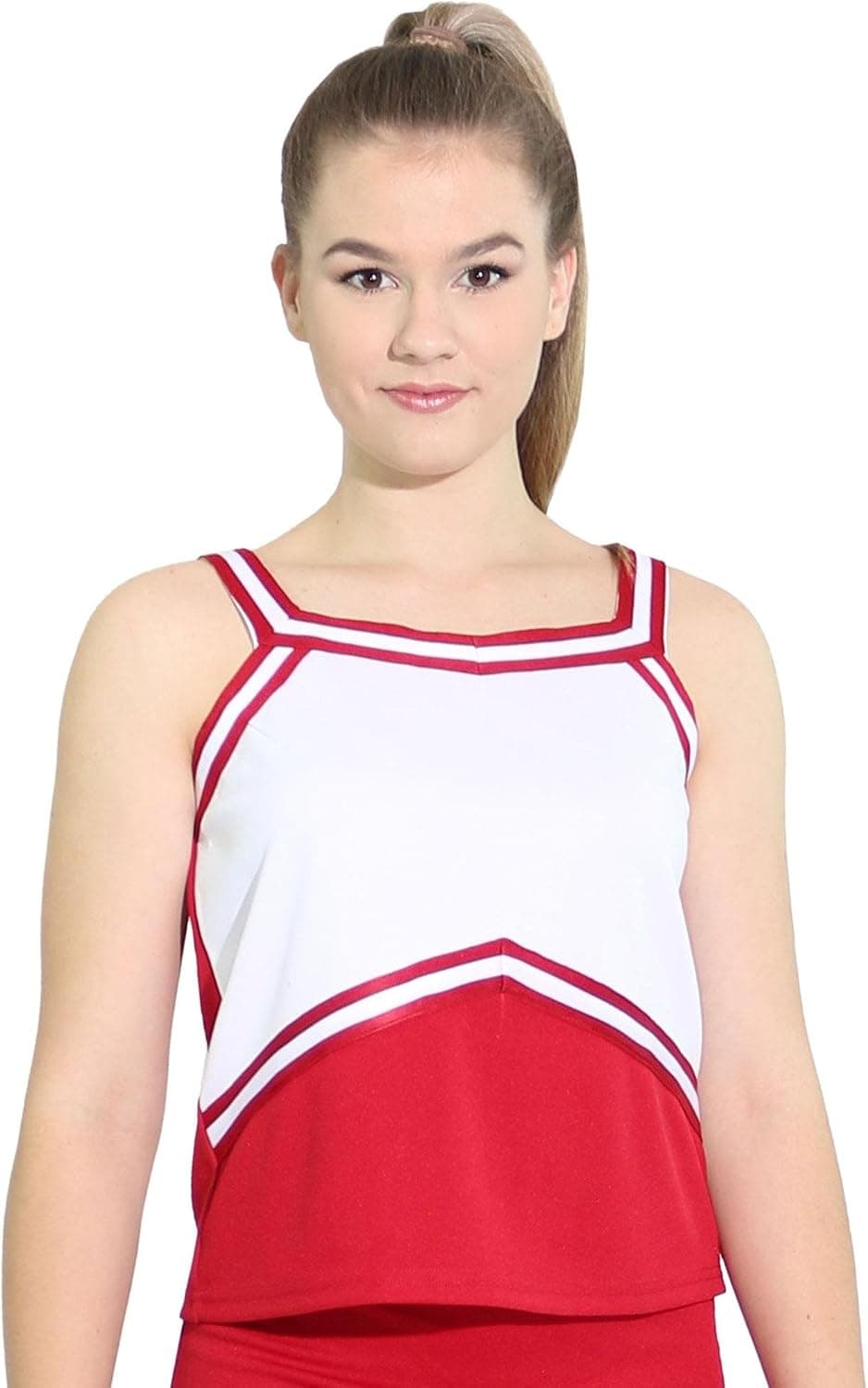 Danzcue Womens Sweetheart Cheerleaders Uniform Shell Top