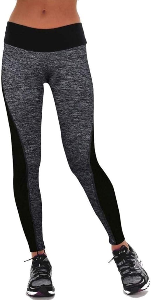 Gillberry Women Sports Trousers Athletic Gym Workout Fitness Yoga Leggings Pants (Gray, M)
