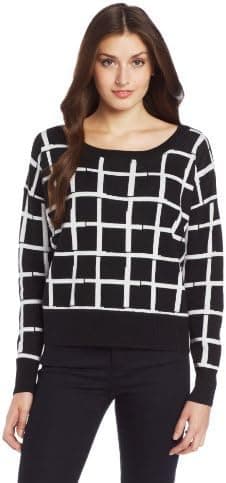 French Connection Women's Paint Check Knits