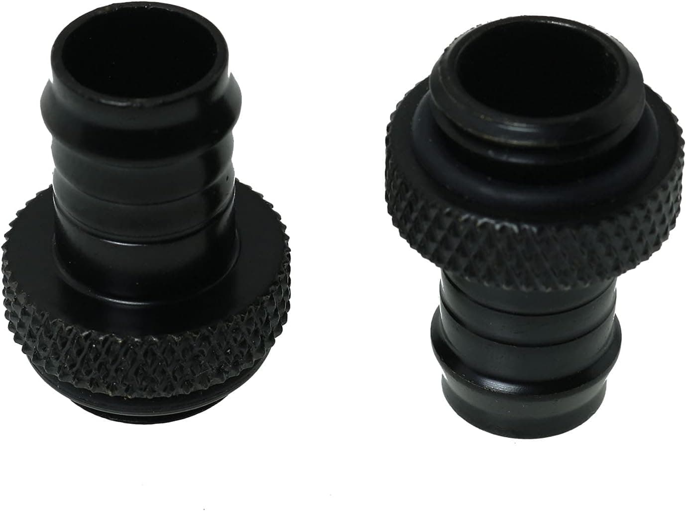 WELWIK Tube Connector 2PCS G1/4 Inch to 3/8 Inch Barb Fitting for PC Water Cooling System Soft Tubing Black