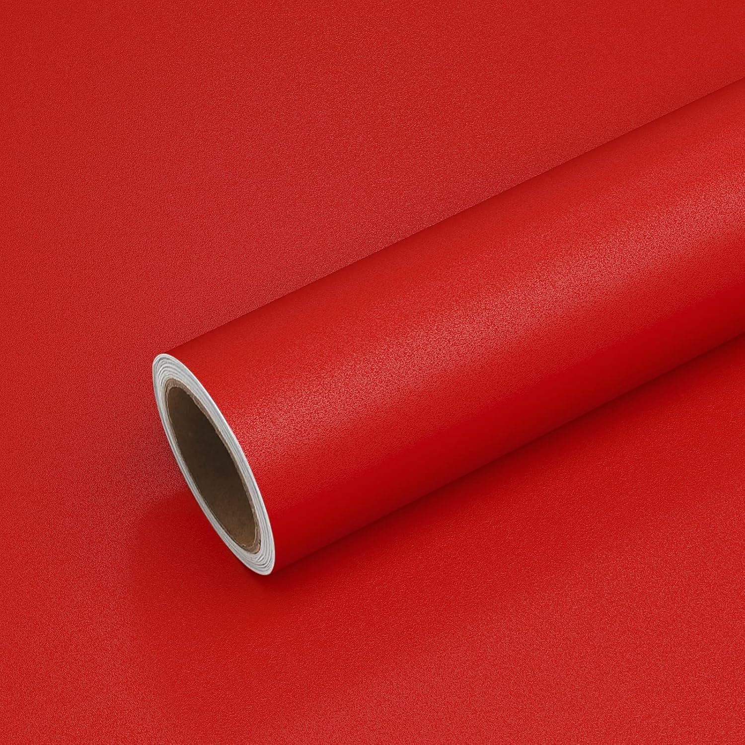 VEELIKE Matte Red Contact Paper for Cabinets Red Wall Paper Roll Peel and Stick Countertops for Kitchen 15.7''x354 Vinyl Removable Self Adhesive Wallpaper Shel Liner for Bedroom Living Room Drawers