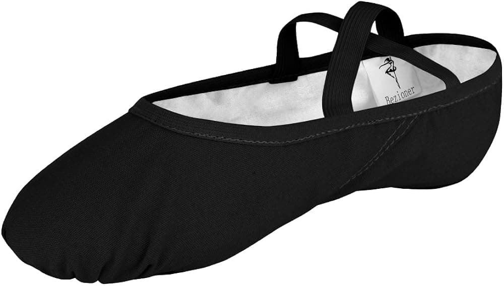 Bezioner Girls Canvas Ballet Shoes Ballet Slipper for Kids Women,Yoga Shoes for Dancing