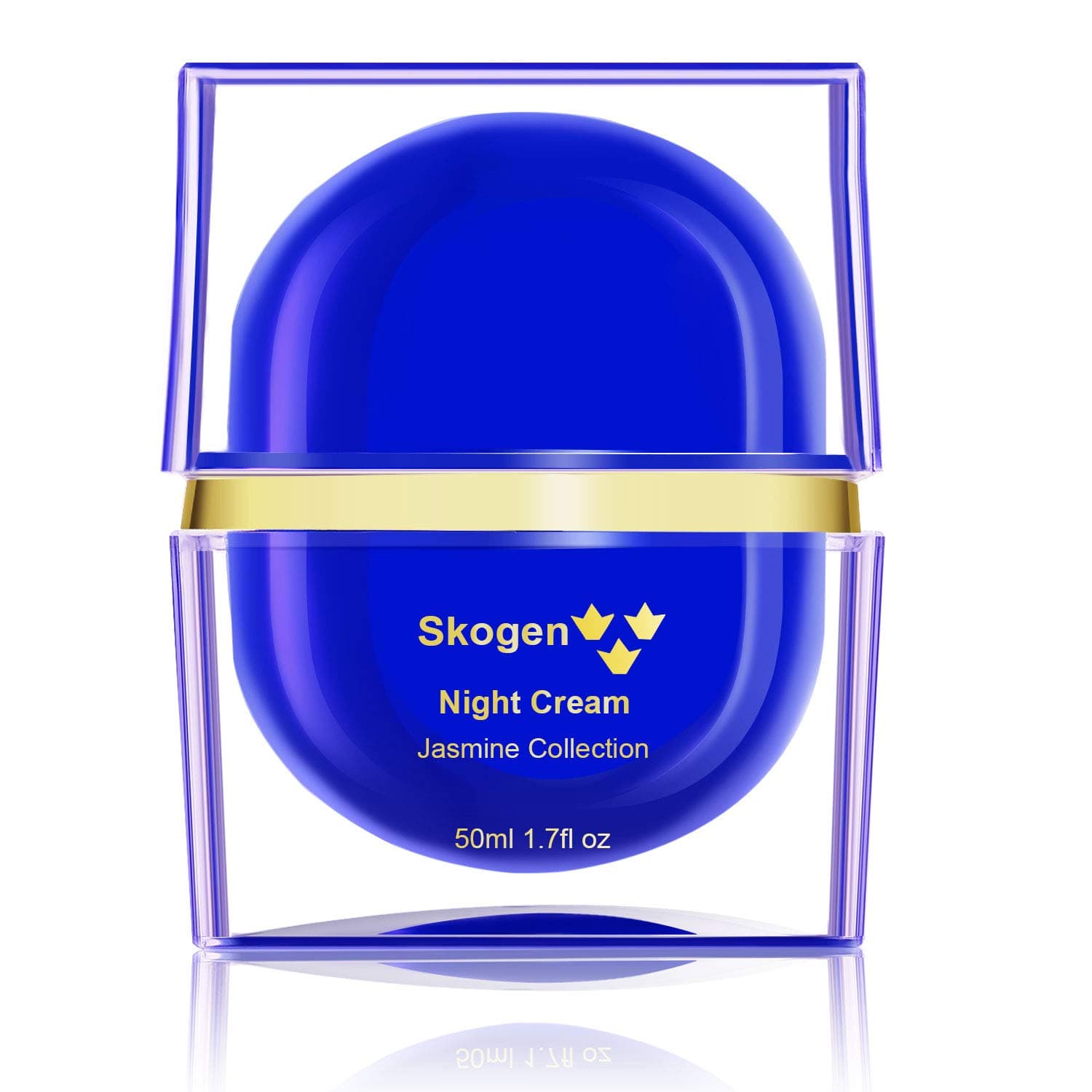 Skogen Premium Night Cream Jasmine Collection Anti-Aging & Wrinkle Overnight Skin Care, Promotes Healthy Renewal Process,50ml