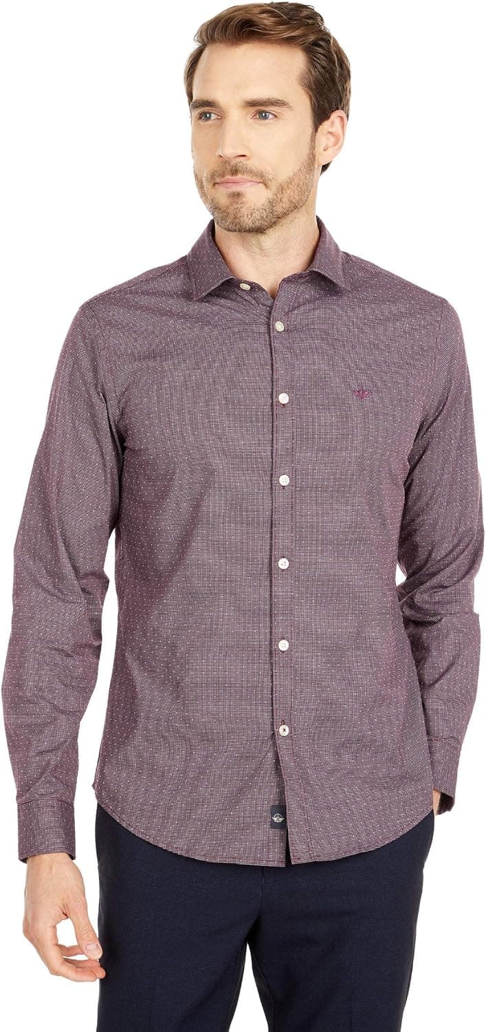 Dockers Men's Long Sleeve Button Up Perfect Shirt