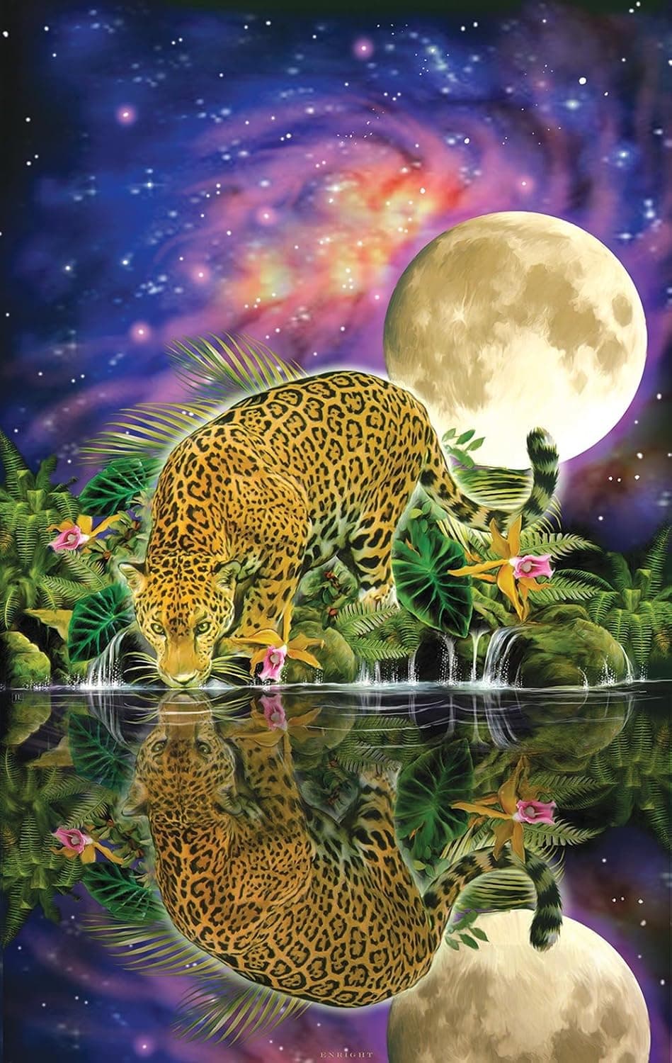 Leopard Moon 550 Piece Jigsaw Puzzle by SunsOut